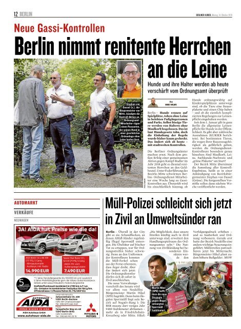 Berliner Kurier 14.10.2019