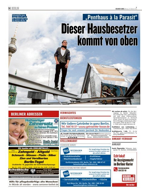 Berliner Kurier 14.10.2019