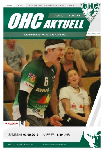 OHC aktuell - 2. Heimspiel 2019/20