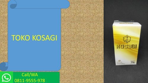 CALL/WA 0811-9555-978, Suplemen Stamina Pria Menurun, KOSAGI Sukabumi