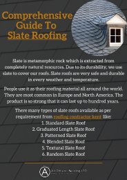 Comprehensive Guide to Slate Roofing