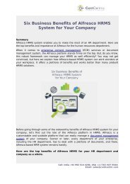 Six Business Benefits of Alfresco HRMS System for Your Company