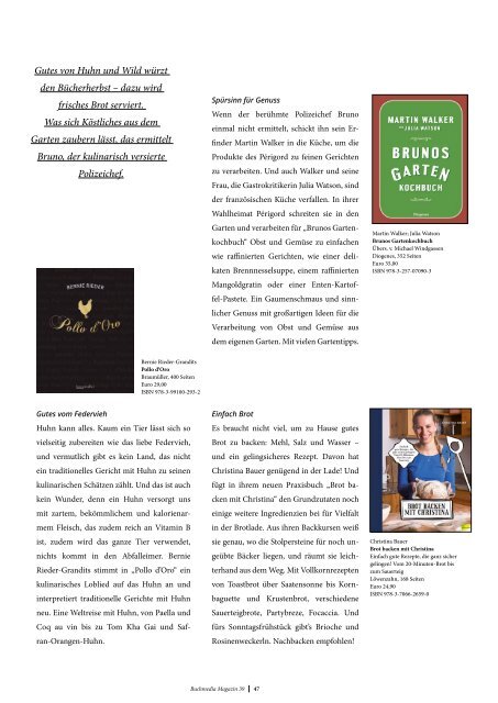 Bestseller Magazin Herbst 2019