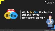 Why DevOps certification is essential for your professional growth