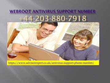 Webroot Antivirus Support Number