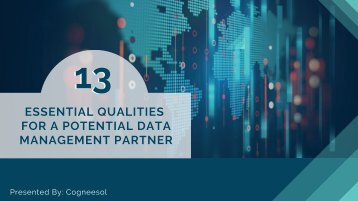 13 Essential Qualities for a Potential Data Management Partner