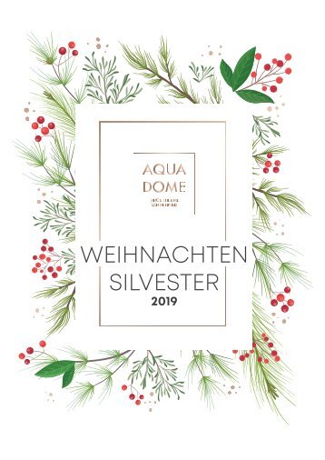 AQUA DOME Weihnachtsprogramm 2019 - DE
