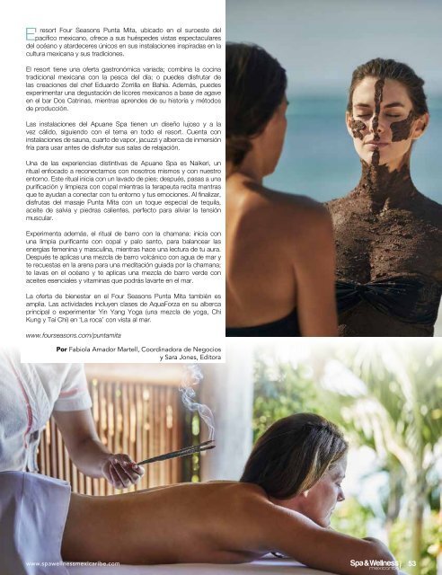 Spa & Wellness MexiCaribe 35, Autumn 2019