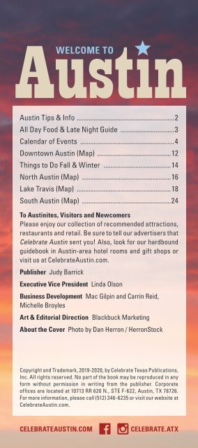 Celebrate Austin Fall 2019 Pocketguide