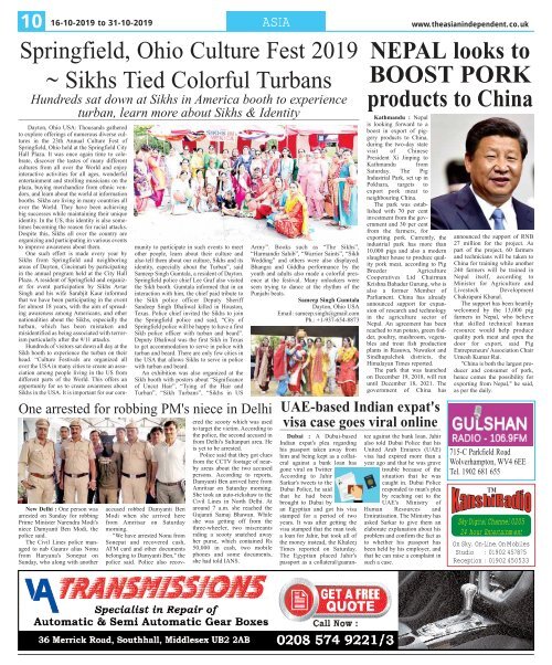 The Asian Independent 16 Oct to 31 Oct 2019