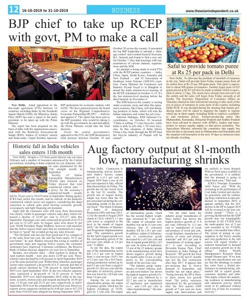 The Asian Independent 16 Oct to 31 Oct 2019