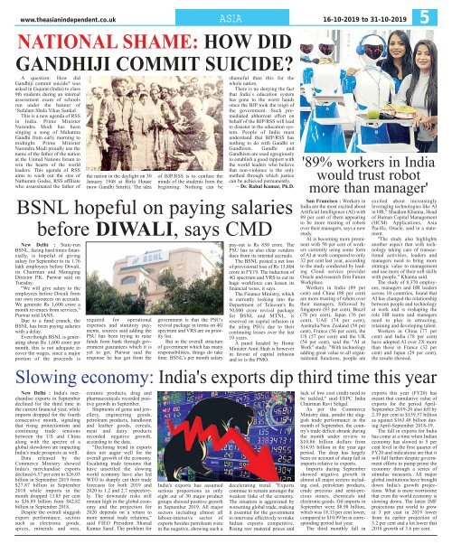 The Asian Independent 16 Oct to 31 Oct 2019