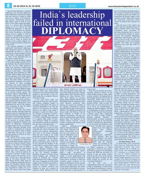 The Asian Independent 16 Oct to 31 Oct 2019