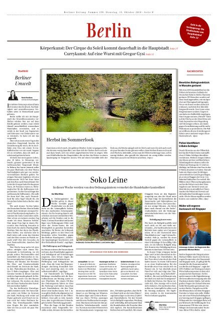 Berliner Zeitung 15.10.2019