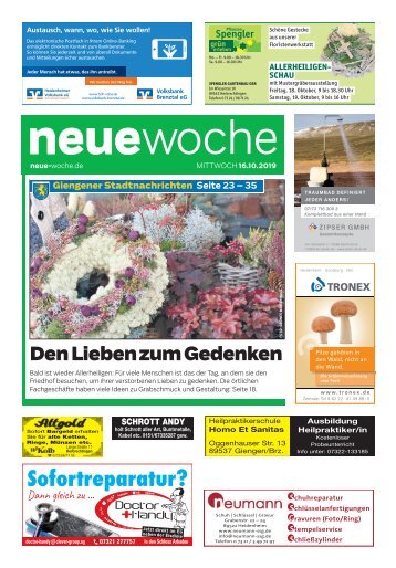 16.10.2019 NEUE WOCHE