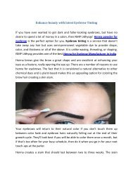 Enhance beauty with latest Eyebrow Tinting