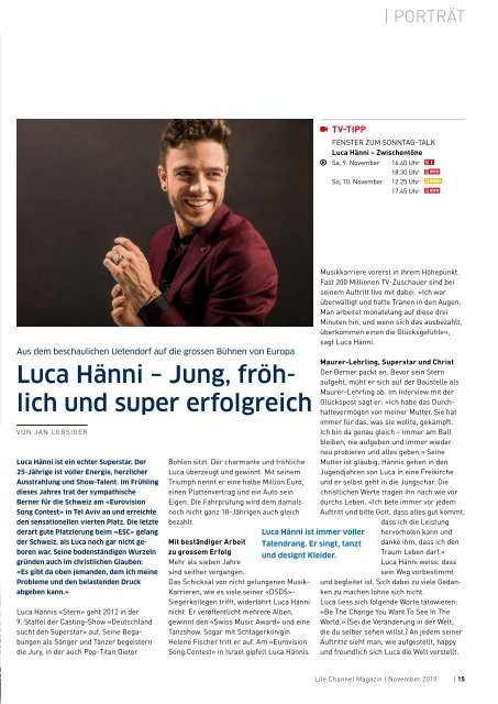 Life Channel Magazin November 2019