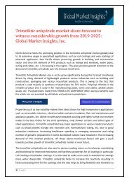 Trimellitic anhydride market forecast to witness phenomenal growth opportunities by 2025
