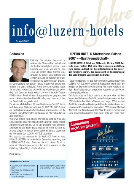 Neumitglied: Das Hotel Fasan, Emmen - Luzern Hotels