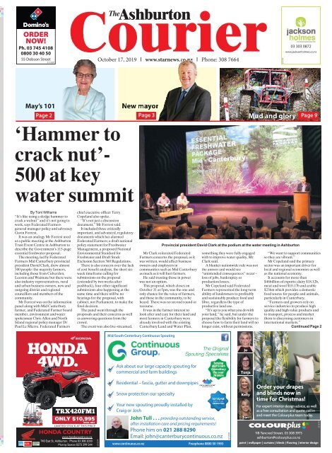 Ashburton Courier October 17 2019