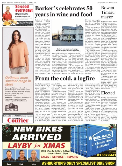 Ashburton Courier: October 17, 2019