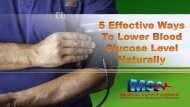 5 Effective Ways To Lower Blood Glucose Level Naturally