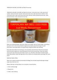 TERPERCAYA WA 0852 1533 9500 Jual Madu Pencernaan