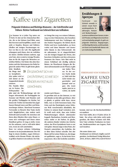 Stadt-Magazin, Ausgabe Herdern (Oktober 2019)