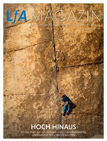 LfA Magazin Herbst/Winter 2019