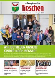 Gemeindezeitung Marktgemeinde Tieschen - Ausgabe 04/2019