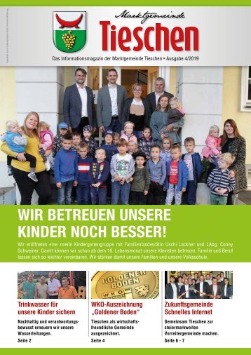 Gemeindezeitung Marktgemeinde Tieschen - Ausgabe 04/2019