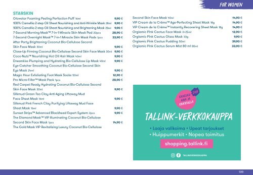 11.2019-4.2020 PERFUMES & ACCESSORIES Tallink Tallinn-Helsingi