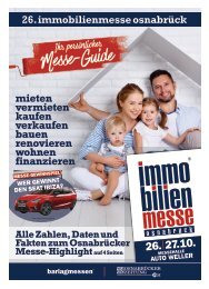 Der MesseGuide zur 26. immobilienmesse osnabrück 2019