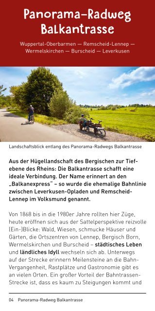 Bergische Panorama-Radwege Version 2019