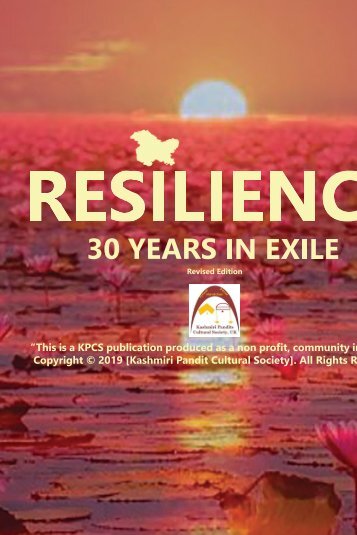 We Remember - Resilience Exile of Kashmiri Pandits 30 Yrs