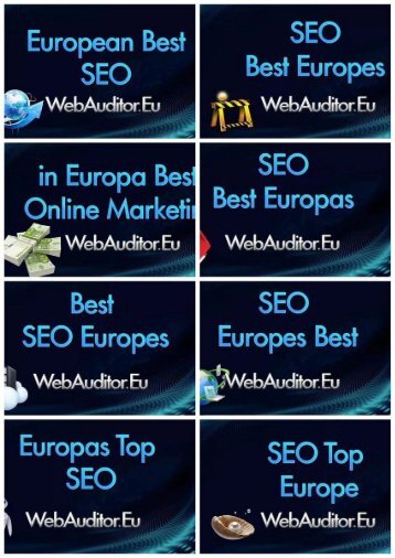 Advertising Best European #WebAuditor.Eu Marketing Top Shop's