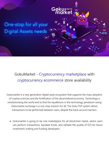 Cryptocurrency marketplace