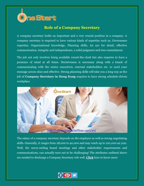 company secretary salary