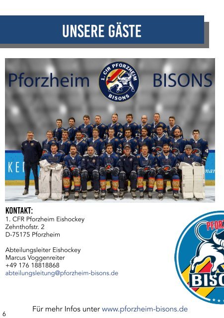 TSG Black Eagles vs. Bisons Pforzheim 20102019 online