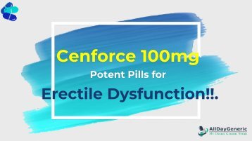 Potent Pills For ED - Cenforce Tablets - Generic Viagra