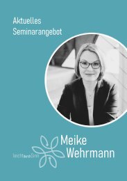 Meike Wehrmann - Aktuelles Seminarangebot