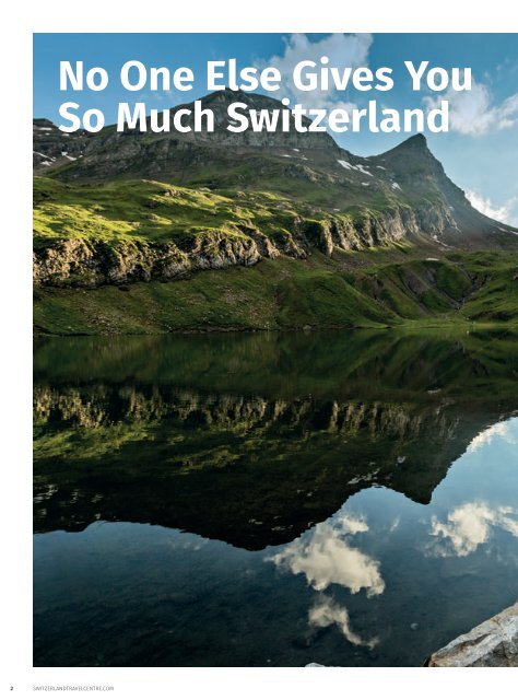 Switzerland Travel Centre - Summer Brochure 2020