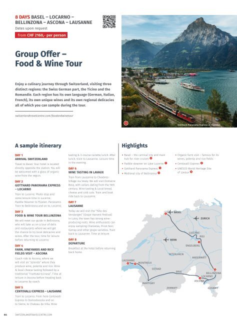 Switzerland Travel Centre - Summer Brochure 2020