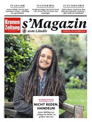 s'Magazin usm Ländle, 20. Oktober 2019