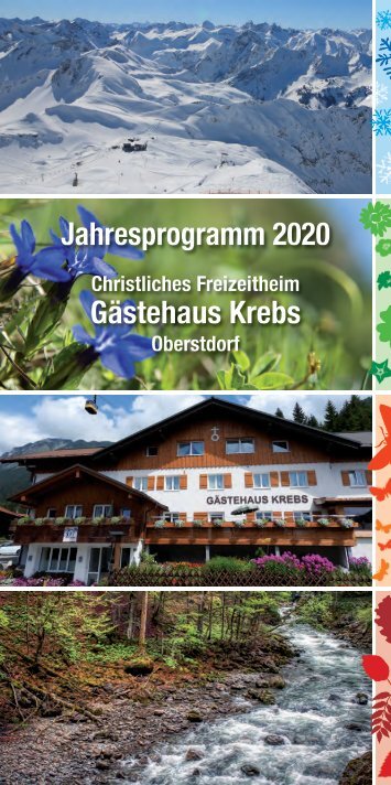 Freizeitheim Krebs - Jahresprogramm 2020