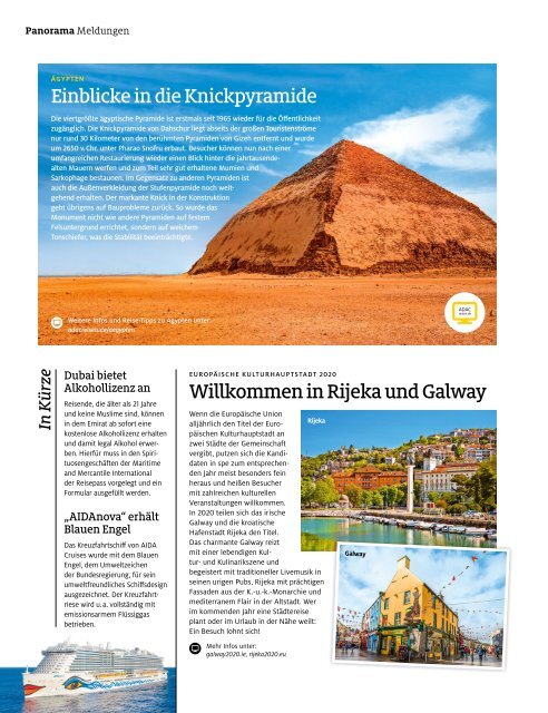 ADAC Urlaub November-Ausgabe 2019 Überregional