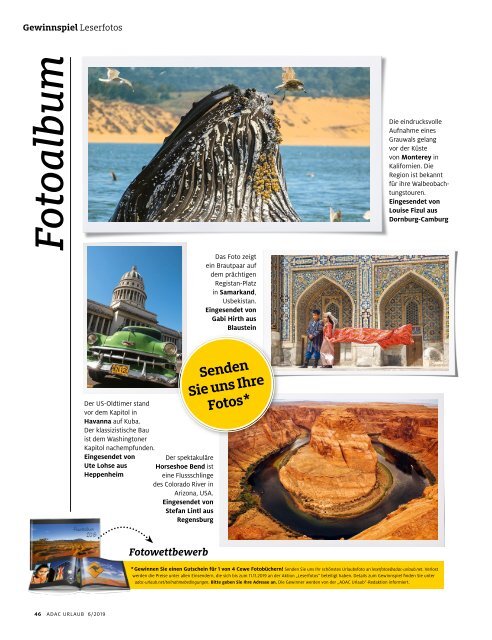 ADAC Urlaub November-Ausgabe 2019 Überregional