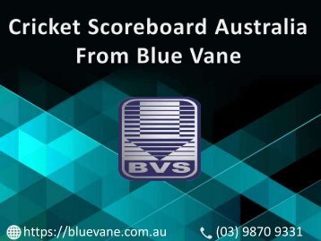 Purchase Cricket Scoreboard Australia & give your ground look professional