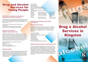 Kingston Drug Action Team - Triptych Leaflet