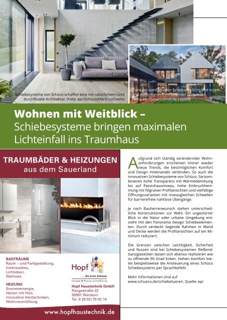 BauLokal Herbst 2019 - Haus, Garten, Technik im Sauerland